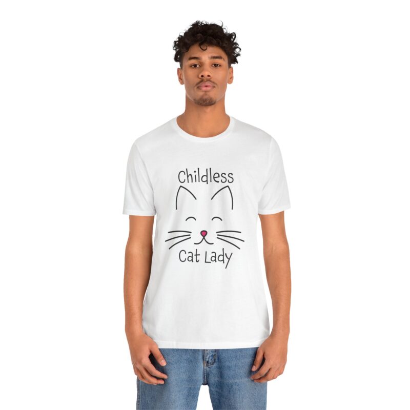 Cat Face Kamala Harris Childless Cat Lady Unisex Tee, Cat Lover Shirt, Women's Graphic Tshirt, Funny Political Shirt, Feminist Tee - Image 13