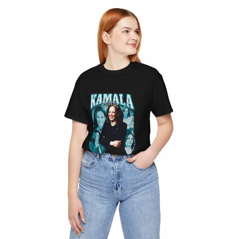 Kamala Harris Bootleg Style T-Shirt - Bella + Canvas Unisex Tee Democrat Blue Color Graphic - Image 18