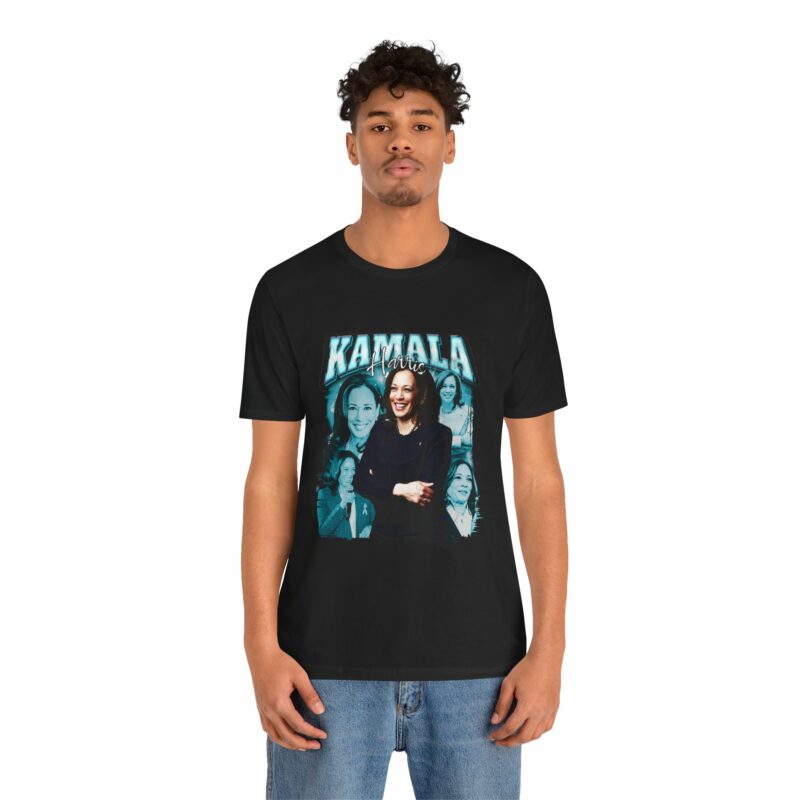 Kamala Harris Bootleg Style T-Shirt - Bella + Canvas Unisex Tee Democrat Blue Color Graphic - Image 12