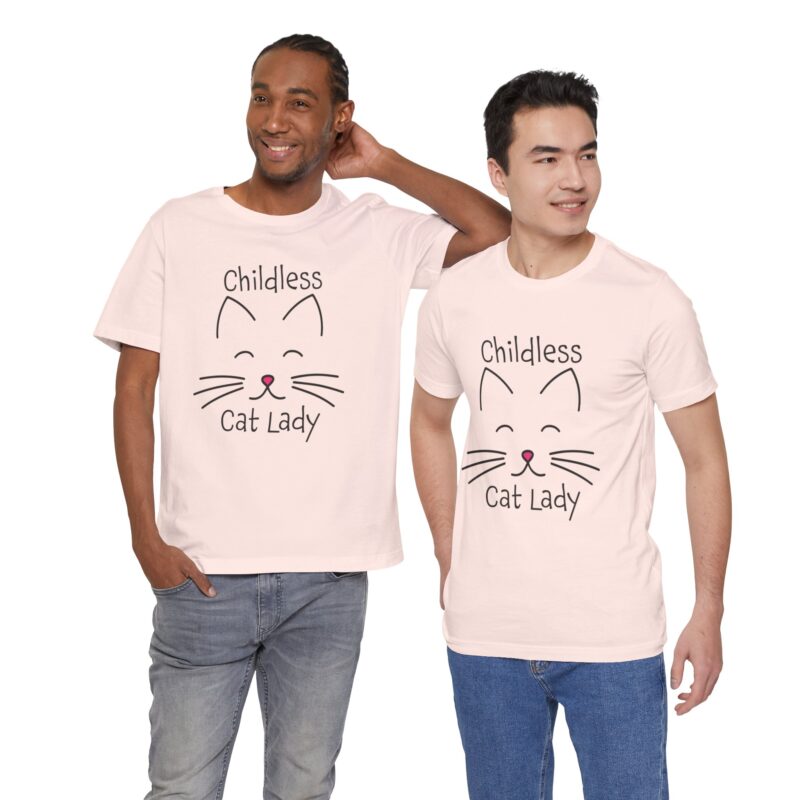 Cat Face Kamala Harris Childless Cat Lady Unisex Tee, Cat Lover Shirt, Women's Graphic Tshirt, Funny Political Shirt, Feminist Tee - Image 57