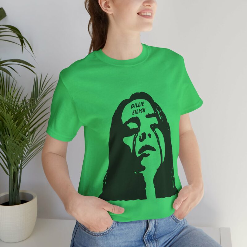Billie Eilish Tears Unisex Jersey Short Sleeve Tee. Billie Eilish Gift Ideas - Image 3