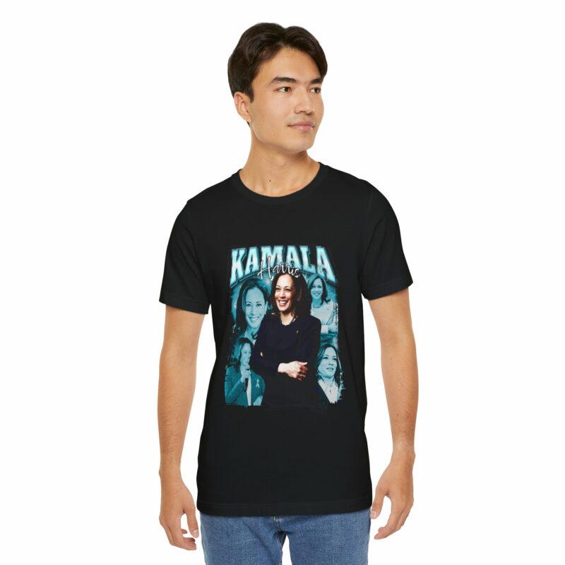 Kamala Harris Bootleg Style T-Shirt - Bella + Canvas Unisex Tee Democrat Blue Color Graphic - Image 20