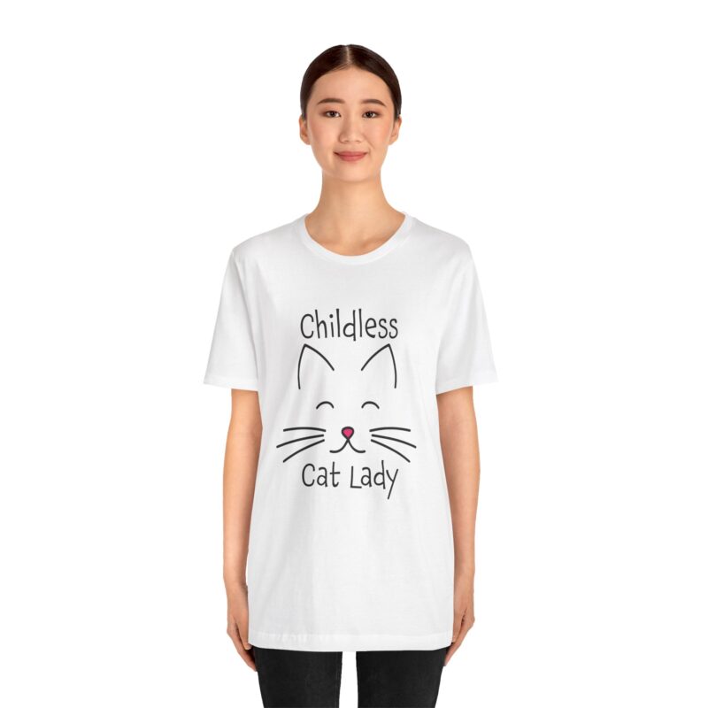 Cat Face Kamala Harris Childless Cat Lady Unisex Tee, Cat Lover Shirt, Women's Graphic Tshirt, Funny Political Shirt, Feminist Tee - Image 12