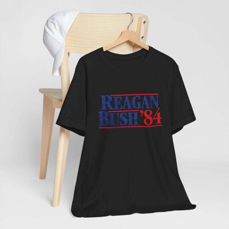 Regan and Bush 84 Campaign Style Unisex T-Shirt - Image 37