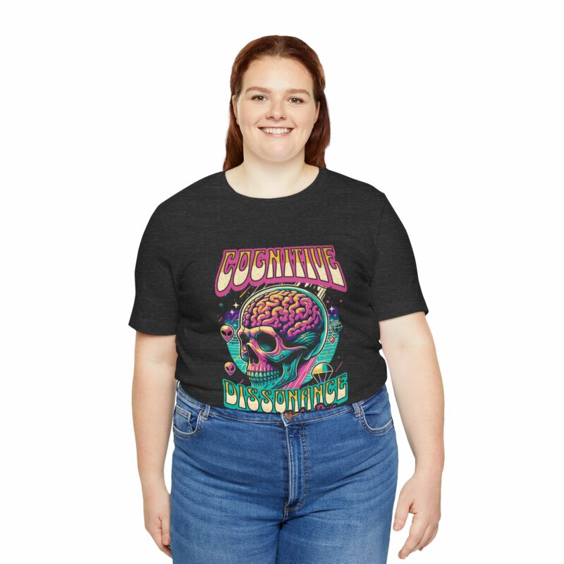 Cognitive Dissonance is a Hell of a Drug | Retro Psychedelic Style Bella + Canvas T-Shirt | Funny Trippy Unisex Sizes S-3XL - Image 15