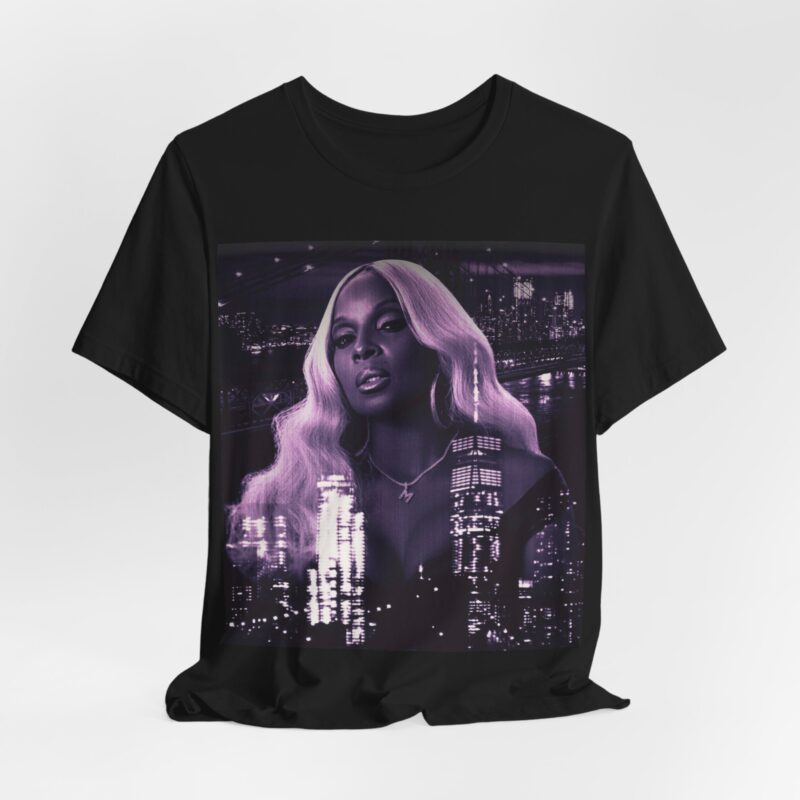 Mary J. Blige Unisex T-Shirt Concert T-shirt.  Mary J. Blige Purple And Black Tour Shirt Without Text