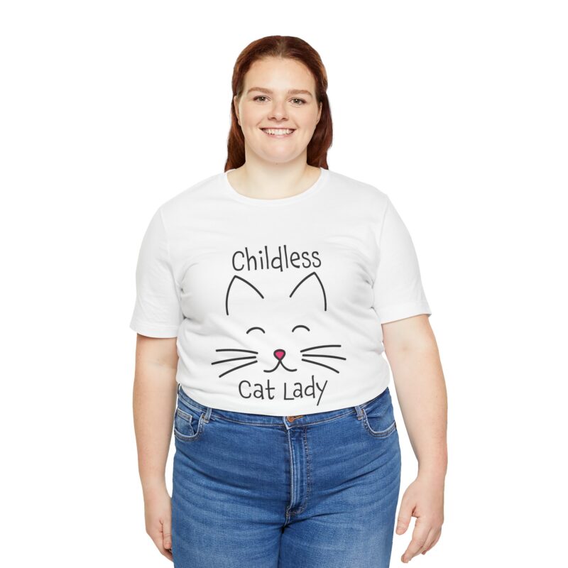 Cat Face Kamala Harris Childless Cat Lady Unisex Tee, Cat Lover Shirt, Women's Graphic Tshirt, Funny Political Shirt, Feminist Tee - Image 16