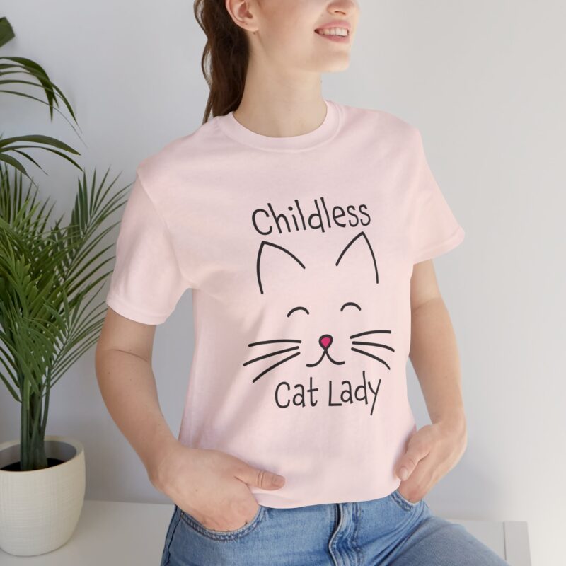 Cat Face Kamala Harris Childless Cat Lady Unisex Tee, Cat Lover Shirt, Women's Graphic Tshirt, Funny Political Shirt, Feminist Tee - Image 30