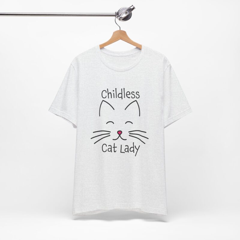 Cat Face Kamala Harris Childless Cat Lady Unisex Tee, Cat Lover Shirt, Women's Graphic Tshirt, Funny Political Shirt, Feminist Tee - Image 66
