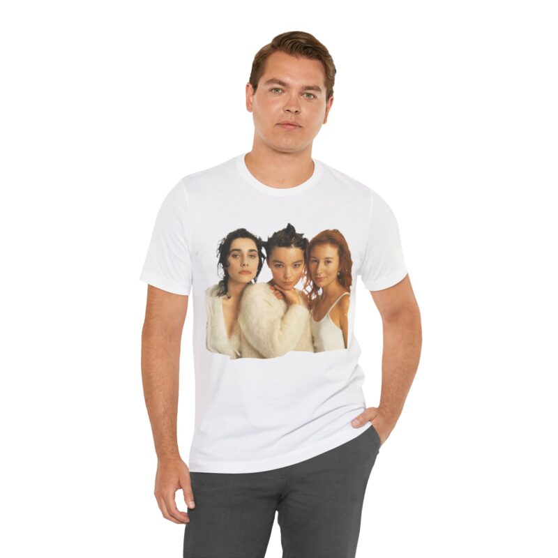 PJ Harvey with Bjork and Tori Amos 1994 Bella + Canva Unisex Jersey Short Sleeve Tee . 90s Female Rock Icons Unisex Tee - Image 14