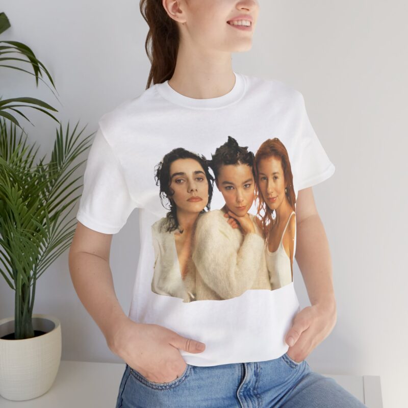 PJ Harvey with Bjork and Tori Amos 1994 Bella + Canva Unisex Jersey Short Sleeve Tee . 90s Female Rock Icons Unisex Tee - Image 24