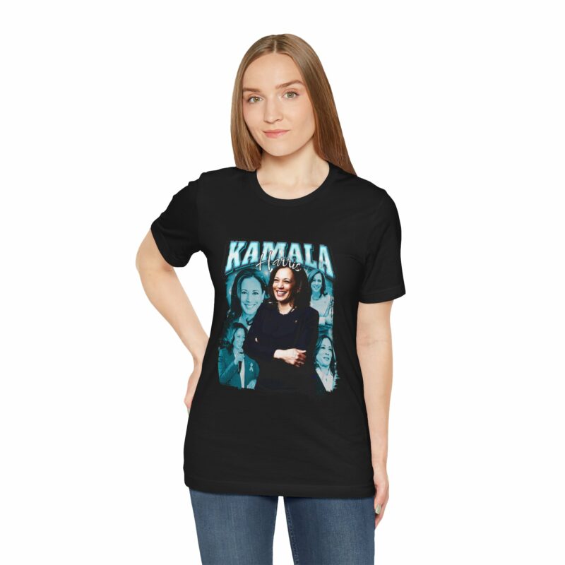 Kamala Harris Bootleg Style T-Shirt - Bella + Canvas Unisex Tee Democrat Blue Color Graphic - Image 13