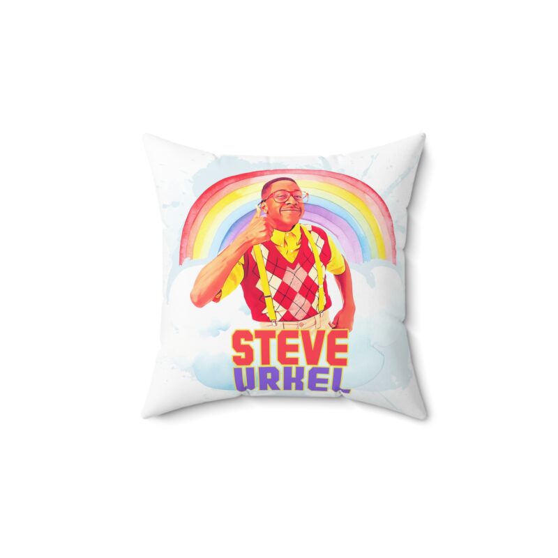 Steve Urkel Spun Polyester Square Pillow. Nostalgia 90s TV Show Pillow. Family Matters Pillow. - Image 4