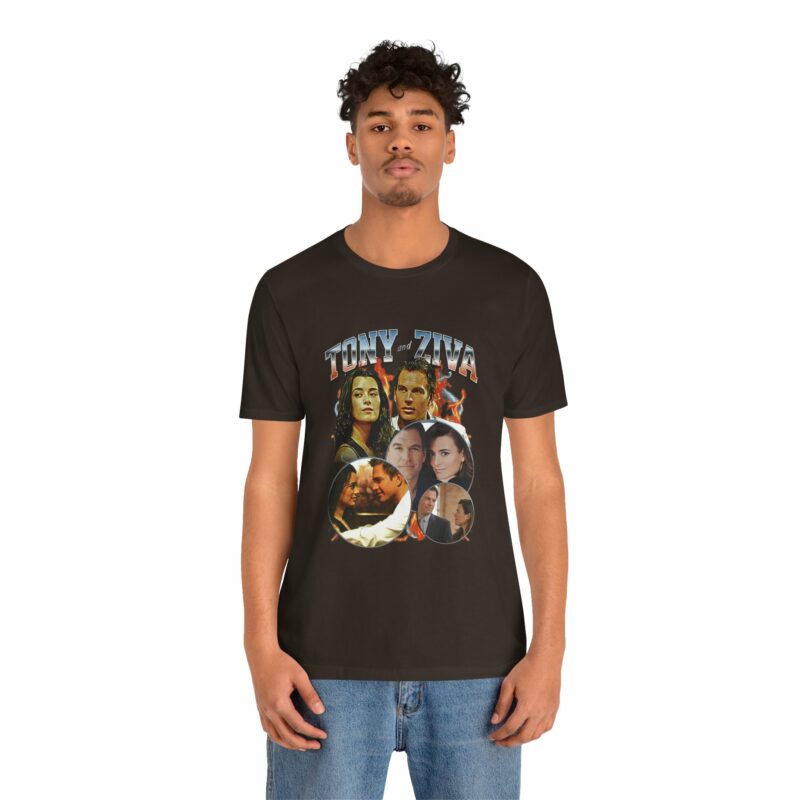 Tony DiNozzo and Ziva David Unisex Bella and Canvas Bootleg T-Shirt. - Image 9