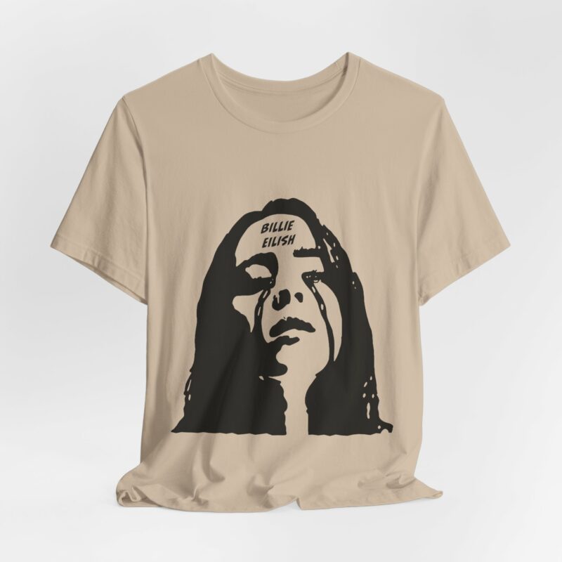 Billie Eilish Tears Unisex Jersey Short Sleeve Tee. Billie Eilish Gift Ideas - Image 12