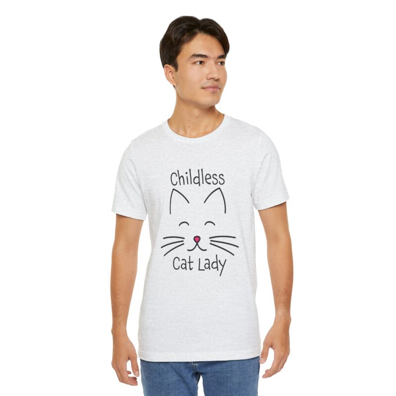 Cat Face Kamala Harris Childless Cat Lady Unisex Tee, Cat Lover Shirt, Women's Graphic Tshirt, Funny Political Shirt, Feminist Tee - Image 79