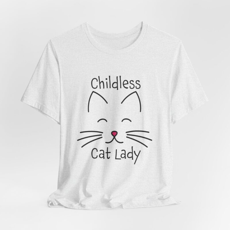 Cat Face Kamala Harris Childless Cat Lady Unisex Tee, Cat Lover Shirt, Women's Graphic Tshirt, Funny Political Shirt, Feminist Tee - Image 65