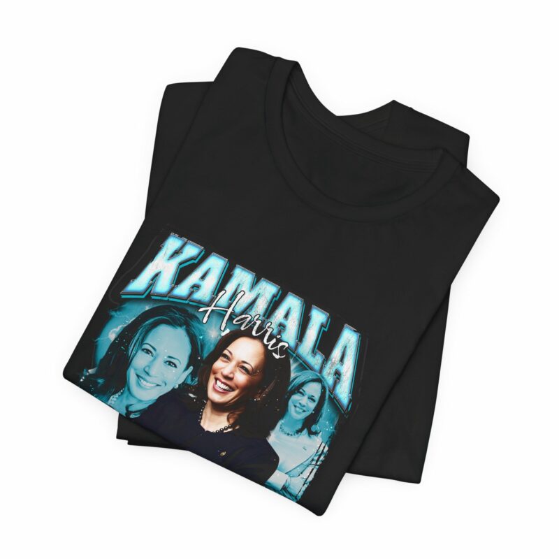 Kamala Harris Bootleg Style T-Shirt - Bella + Canvas Unisex Tee Democrat Blue Color Graphic - Image 5