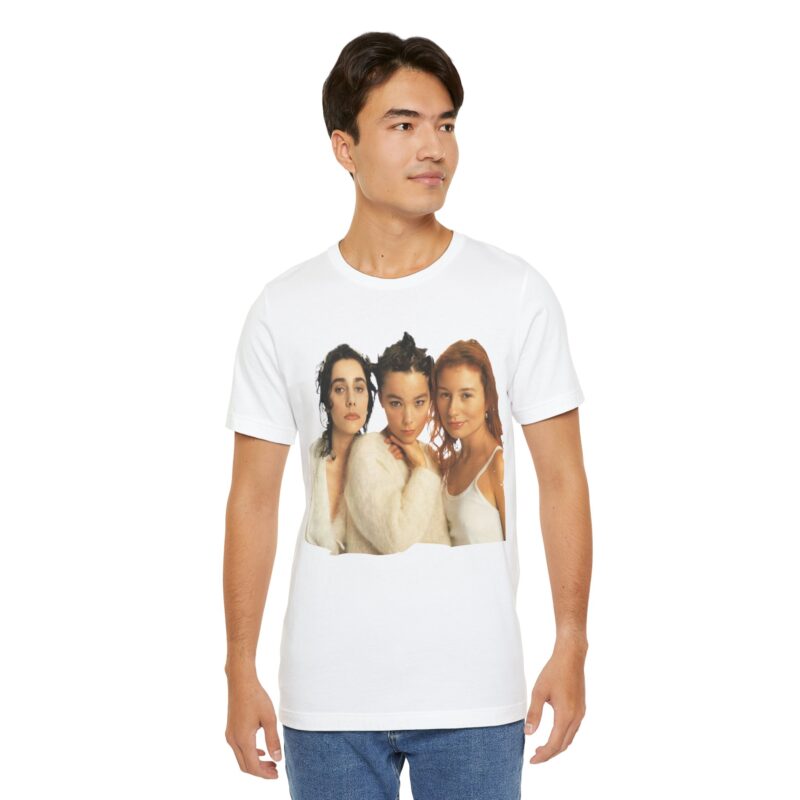 PJ Harvey with Bjork and Tori Amos 1994 Bella + Canva Unisex Jersey Short Sleeve Tee . 90s Female Rock Icons Unisex Tee - Image 20