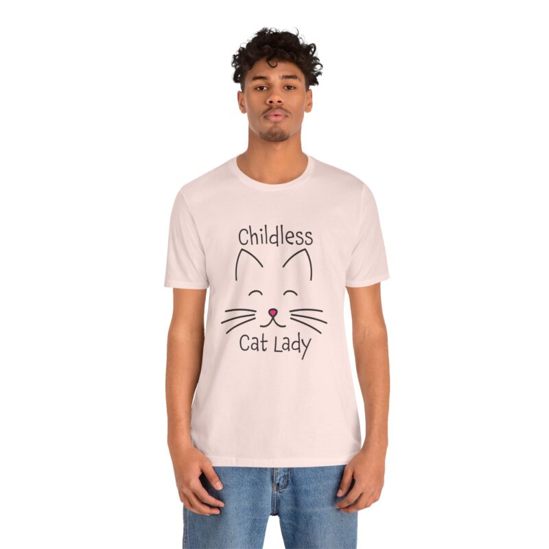 Cat Face Kamala Harris Childless Cat Lady Unisex Tee, Cat Lover Shirt, Women's Graphic Tshirt, Funny Political Shirt, Feminist Tee - Image 42