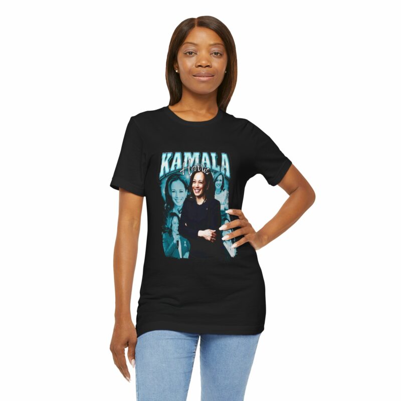 Kamala Harris Bootleg Style T-Shirt - Bella + Canvas Unisex Tee Democrat Blue Color Graphic - Image 22
