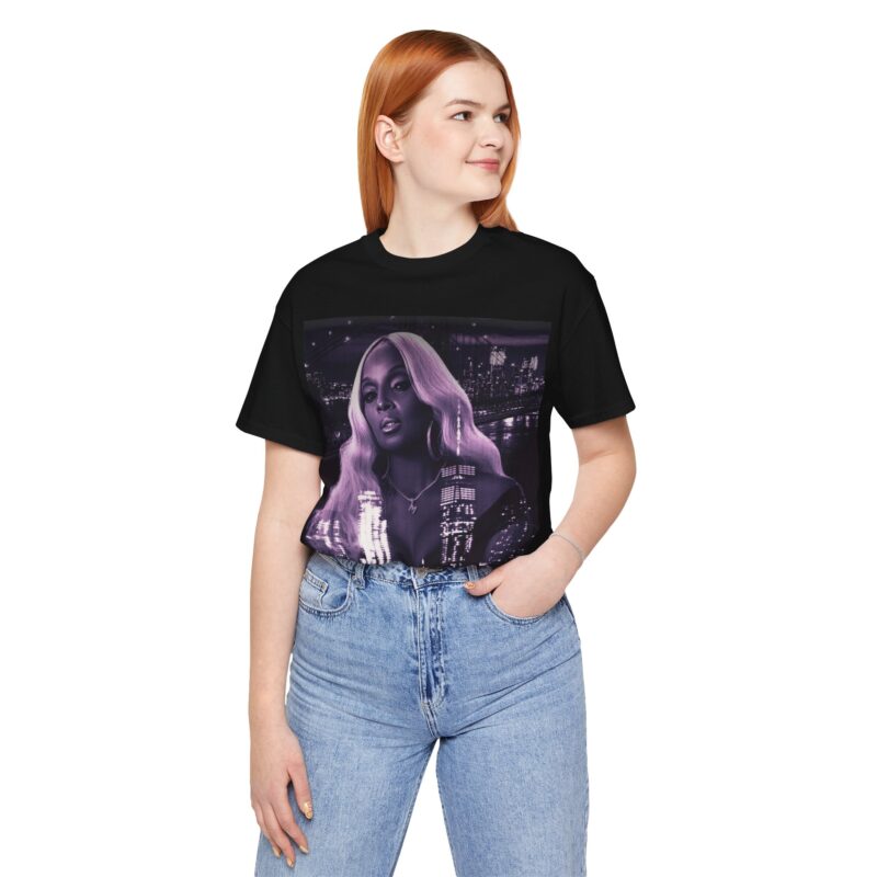 Mary J. Blige Unisex T-Shirt Concert T-shirt.  Mary J. Blige Purple And Black Tour Shirt Without Text - Image 6
