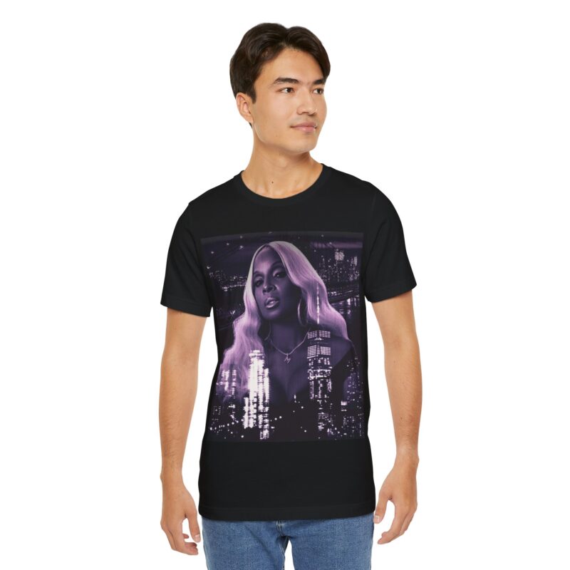 Mary J. Blige Unisex T-Shirt Concert T-shirt.  Mary J. Blige Purple And Black Tour Shirt Without Text - Image 7