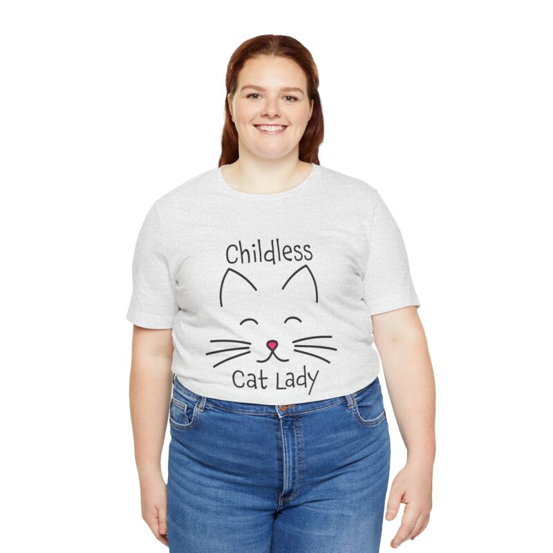 Cat Face Kamala Harris Childless Cat Lady Unisex Tee, Cat Lover Shirt, Women's Graphic Tshirt, Funny Political Shirt, Feminist Tee - Image 74