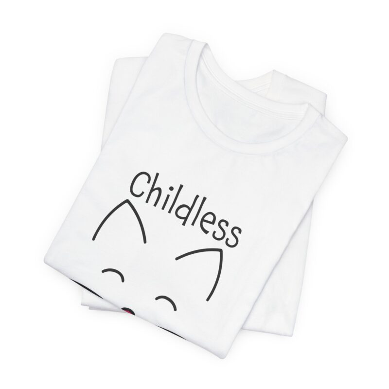 Cat Face Kamala Harris Childless Cat Lady Unisex Tee, Cat Lover Shirt, Women's Graphic Tshirt, Funny Political Shirt, Feminist Tee - Image 6