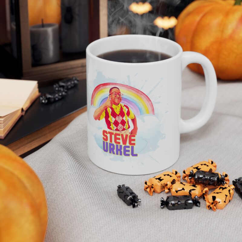 Rainbow Steve Urkel Coffee Mug. Family Matters Urkel Thumbs Up Mug. - Image 8