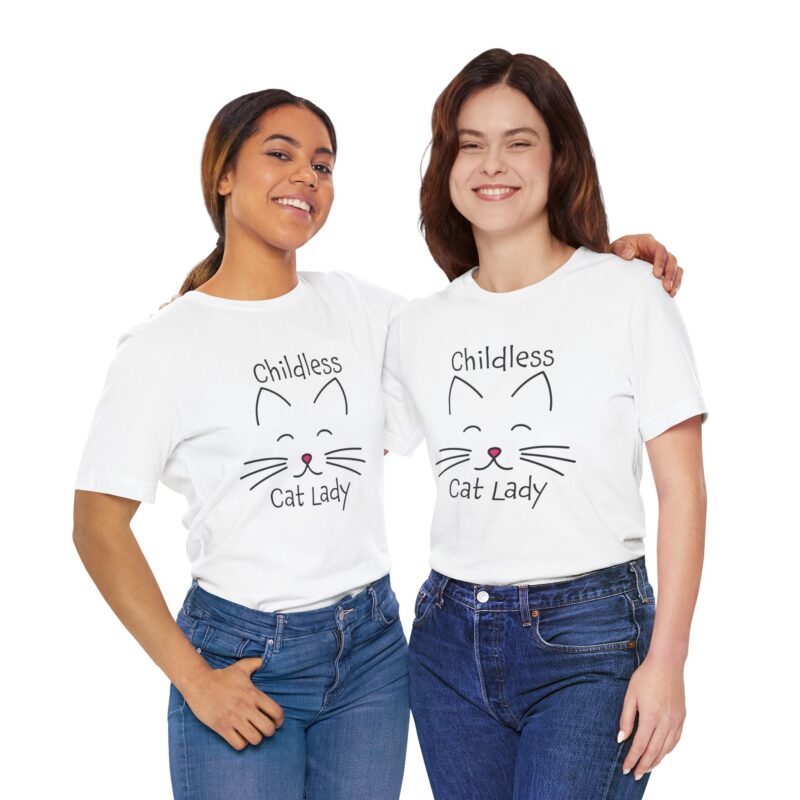 Cat Face Kamala Harris Childless Cat Lady Unisex Tee, Cat Lover Shirt, Women's Graphic Tshirt, Funny Political Shirt, Feminist Tee - Image 27