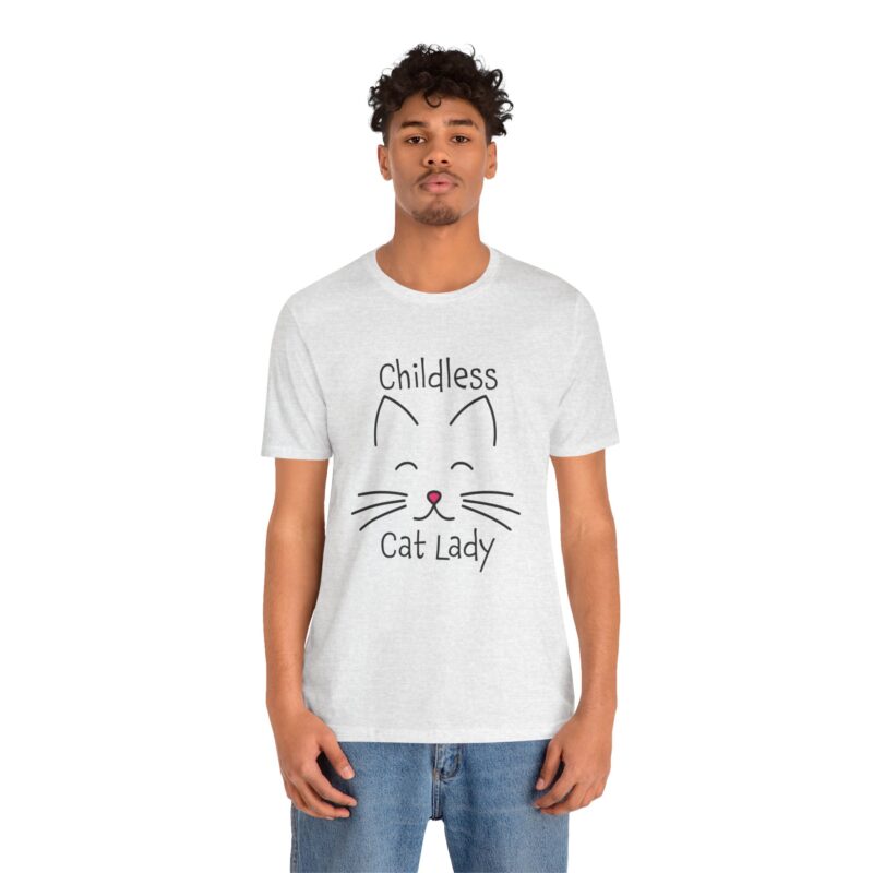 Cat Face Kamala Harris Childless Cat Lady Unisex Tee, Cat Lover Shirt, Women's Graphic Tshirt, Funny Political Shirt, Feminist Tee - Image 71