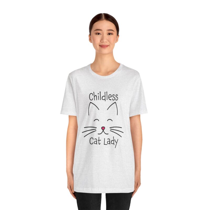 Cat Face Kamala Harris Childless Cat Lady Unisex Tee, Cat Lover Shirt, Women's Graphic Tshirt, Funny Political Shirt, Feminist Tee - Image 70