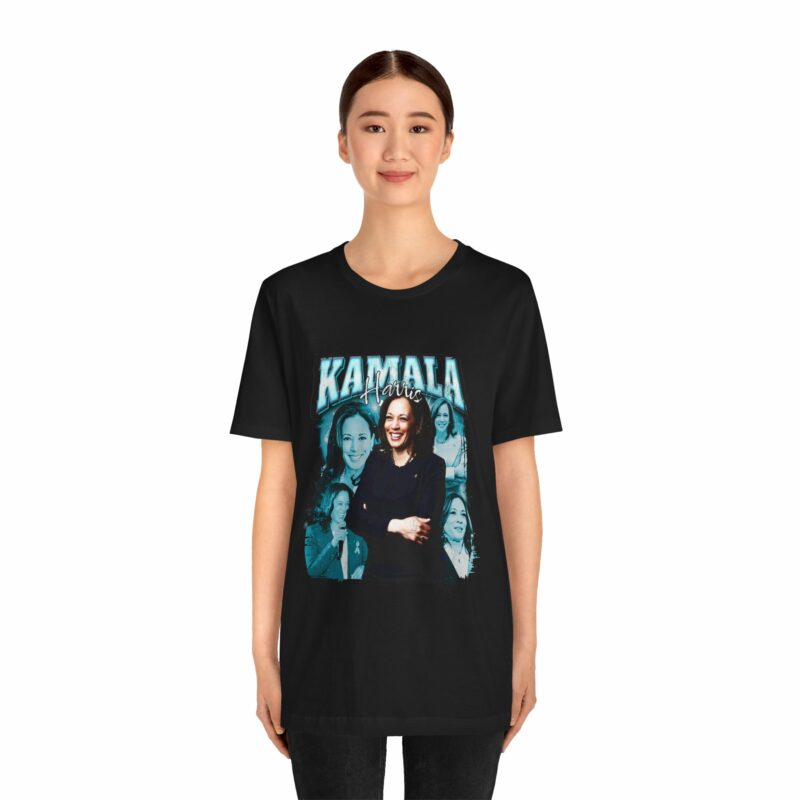 Kamala Harris Bootleg Style T-Shirt - Bella + Canvas Unisex Tee Democrat Blue Color Graphic - Image 11
