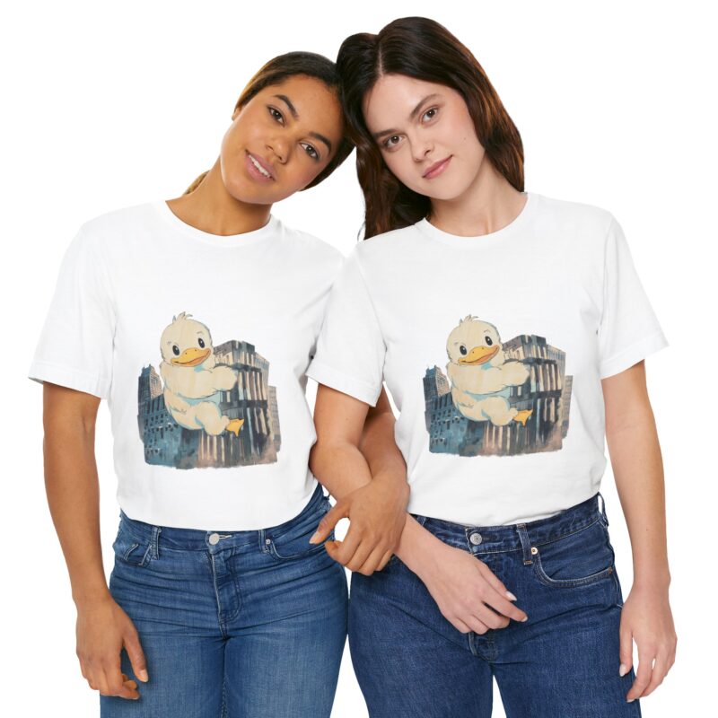 Duckzilla Unisex Tee, Cute Adorable Duckling Climbing Skyscrapers T-Shirt, Funny Animal Lover Shirt, Novelty Graphic Tee, Unique Gift for - Image 55