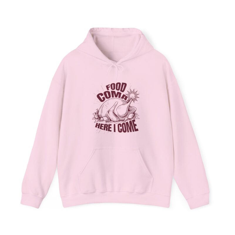 Turkey Food Coma Hoodie Sweatshirt, Thanksgiving Pullover, Funny Foodie Jumper, Fall Feast Top, Cozy Christmas Gift - Image 53