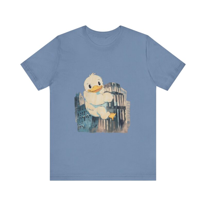 Duckzilla Unisex Tee, Cute Adorable Duckling Climbing Skyscrapers T-Shirt, Funny Animal Lover Shirt, Novelty Graphic Tee, Unique Gift for - Image 117