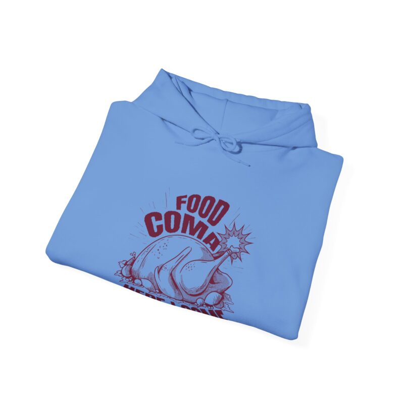 Turkey Food Coma Hoodie Sweatshirt, Thanksgiving Pullover, Funny Foodie Jumper, Fall Feast Top, Cozy Christmas Gift - Image 43