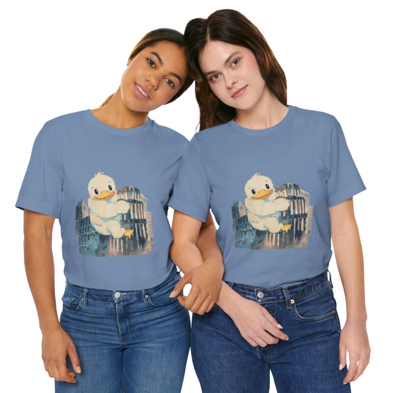 Duckzilla Unisex Tee, Cute Adorable Duckling Climbing Skyscrapers T-Shirt, Funny Animal Lover Shirt, Novelty Graphic Tee, Unique Gift for - Image 142