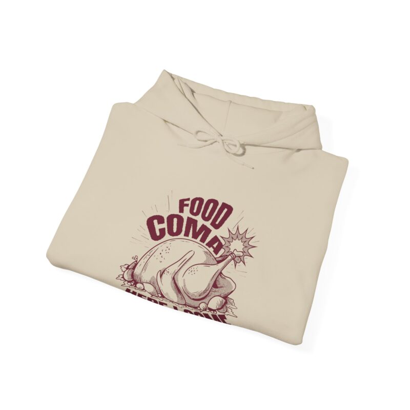 Turkey Food Coma Hoodie Sweatshirt, Thanksgiving Pullover, Funny Foodie Jumper, Fall Feast Top, Cozy Christmas Gift - Image 17