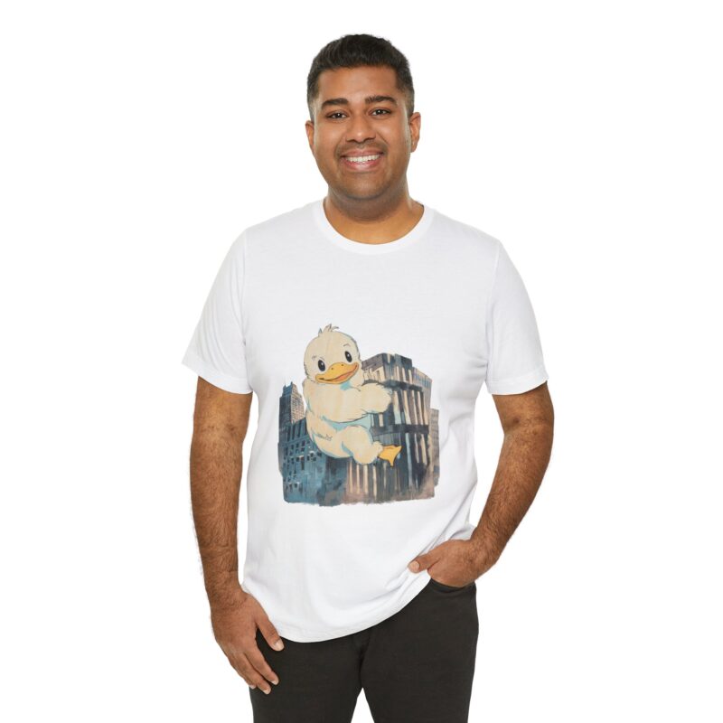 Duckzilla Unisex Tee, Cute Adorable Duckling Climbing Skyscrapers T-Shirt, Funny Animal Lover Shirt, Novelty Graphic Tee, Unique Gift for - Image 45