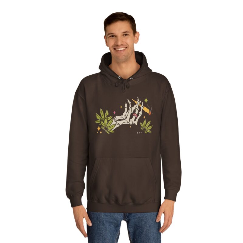 I'm Not Trying To Be Blunt, But Can I hit That? 420 Marijuana Blunt Unisex College Hoodie - Image 4