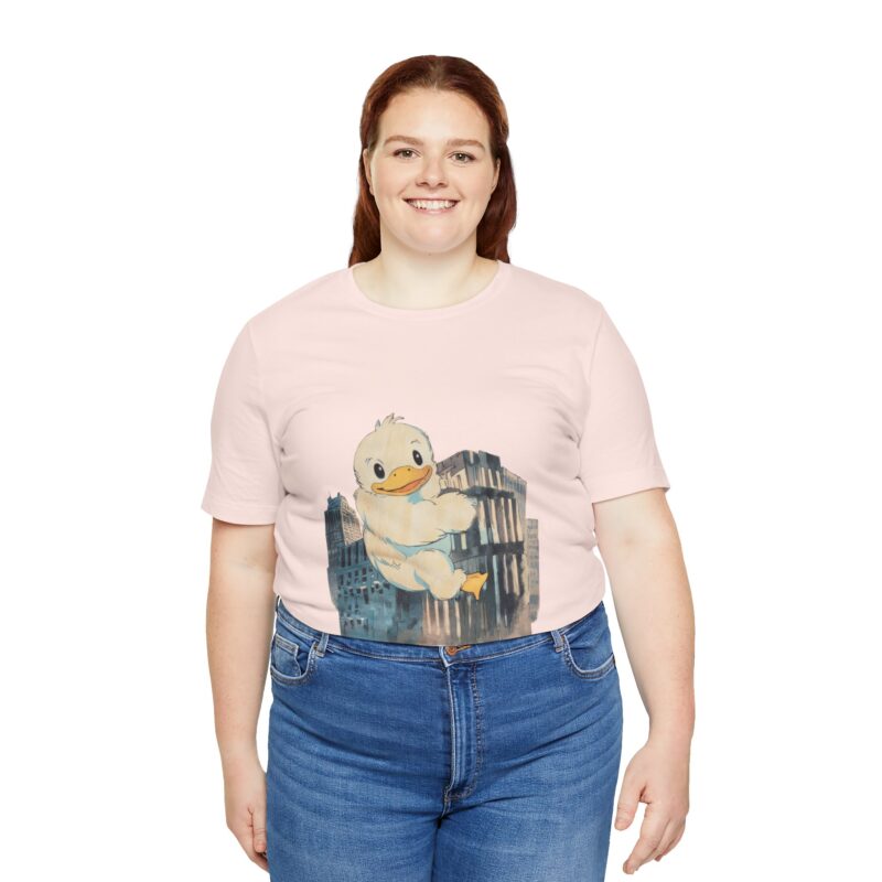 Duckzilla Unisex Tee, Cute Adorable Duckling Climbing Skyscrapers T-Shirt, Funny Animal Lover Shirt, Novelty Graphic Tee, Unique Gift for - Image 73