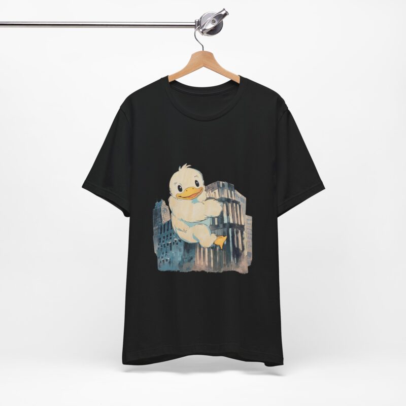 Duckzilla Unisex Tee, Cute Adorable Duckling Climbing Skyscrapers T-Shirt, Funny Animal Lover Shirt, Novelty Graphic Tee, Unique Gift for - Image 94