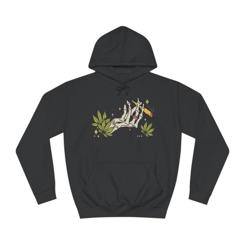 I'm Not Trying To Be Blunt, But Can I hit That? 420 Marijuana Blunt Unisex College Hoodie - Image 5