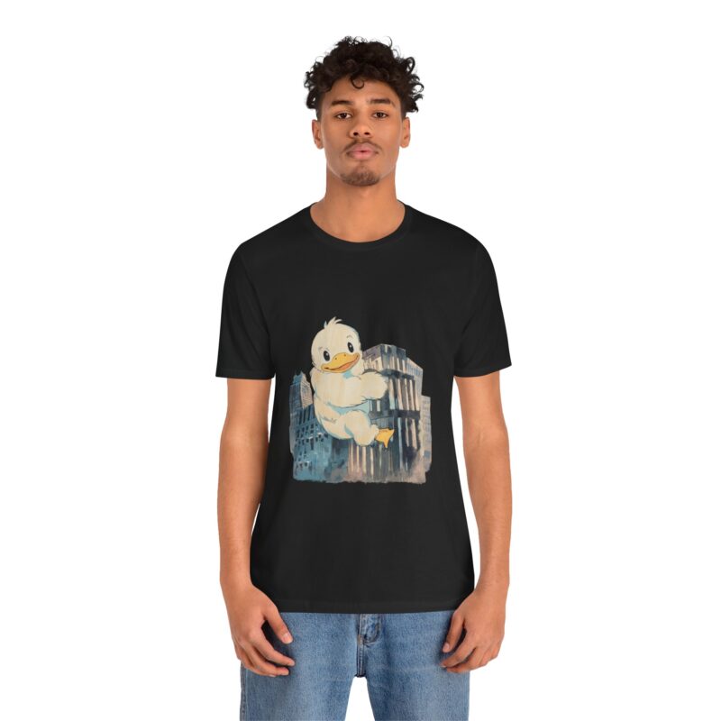 Duckzilla Unisex Tee, Cute Adorable Duckling Climbing Skyscrapers T-Shirt, Funny Animal Lover Shirt, Novelty Graphic Tee, Unique Gift for - Image 99