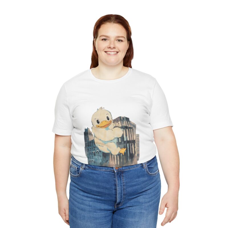 Duckzilla Unisex Tee, Cute Adorable Duckling Climbing Skyscrapers T-Shirt, Funny Animal Lover Shirt, Novelty Graphic Tee, Unique Gift for - Image 44