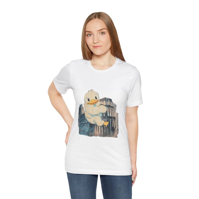 Duckzilla Unisex Tee, Cute Adorable Duckling Climbing Skyscrapers T-Shirt, Funny Animal Lover Shirt, Novelty Graphic Tee, Unique Gift for - Image 42