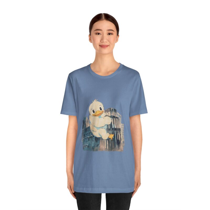 Duckzilla Unisex Tee, Cute Adorable Duckling Climbing Skyscrapers T-Shirt, Funny Animal Lover Shirt, Novelty Graphic Tee, Unique Gift for - Image 127
