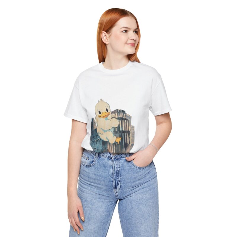Duckzilla Unisex Tee, Cute Adorable Duckling Climbing Skyscrapers T-Shirt, Funny Animal Lover Shirt, Novelty Graphic Tee, Unique Gift for - Image 47